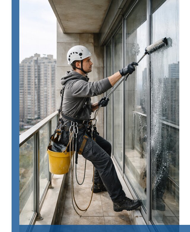 Профессиональная мойка балконного остекления в Протвине