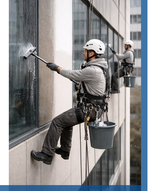 Мойка фасадов зданий в Протвине под ключ от 356 р. | ВЫСОТНИК-Прн