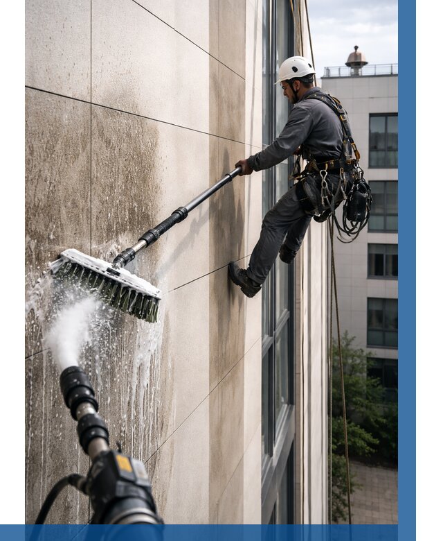 Мойка фасада из керамогранита в Протвине от 305 р. | ВЫСОТНИК-Прн