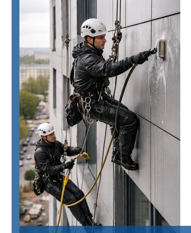 Профессиональная мойка фасада из композита в Протвине