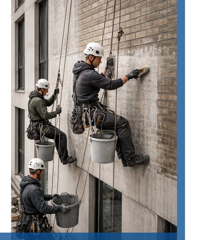 Удаление высолов с фасада в Протвине от 254 р. | ВЫСОТНИК-Прн