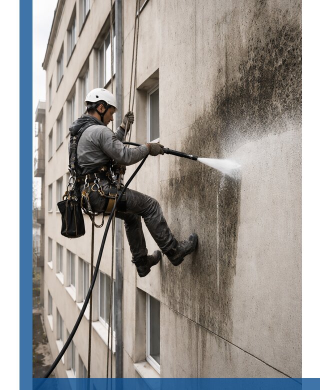 Профессиональная очистка фасадов от плесени в Протвине