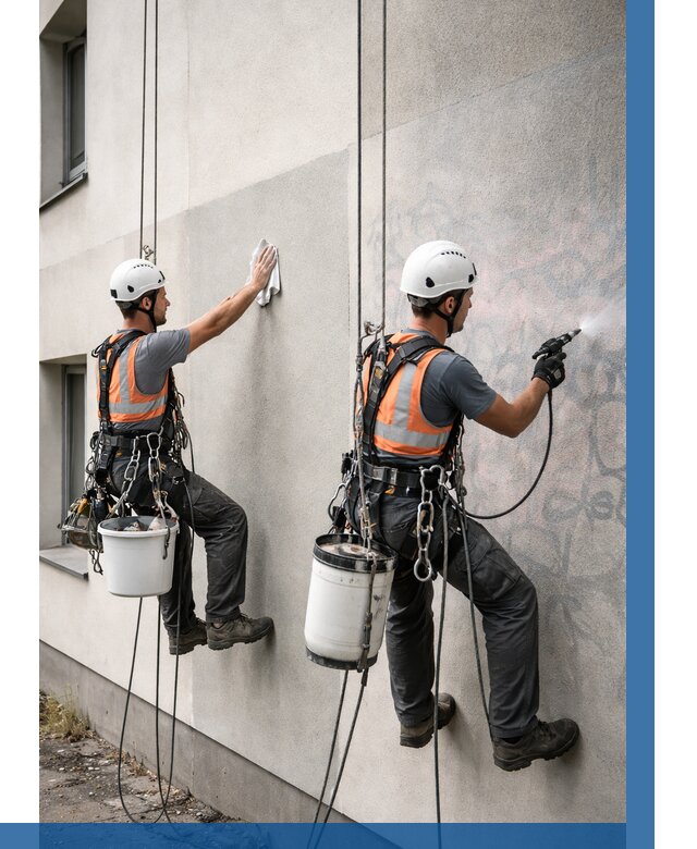 Антиграффити покрытие фасада в Протвине от 611 р. | ВЫСОТНИК-Прн