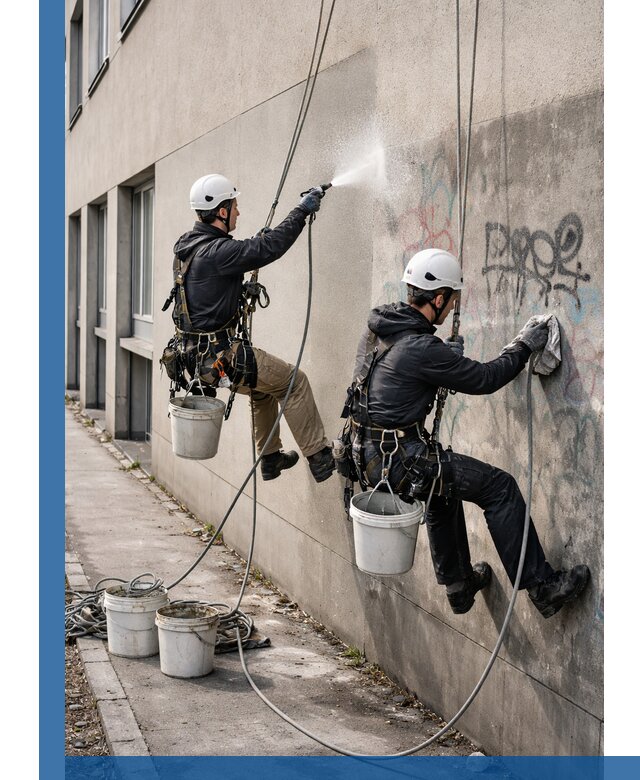 Антиграффити покрытие фасада с защитой от надписей в Протвине