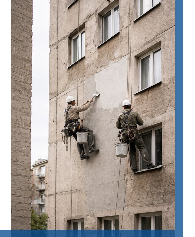 Косметический ремонт фасада в Протвине от 1119 р. | ВЫСОТНИК-Прн