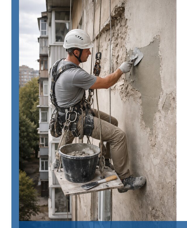 Восстановление фасадной штукатурки в Протвине с гарантией качества