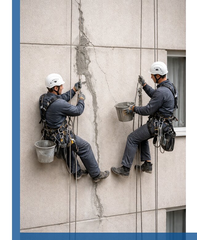 Заделка трещин на фасаде в Протвине с гарантийным ремонтом