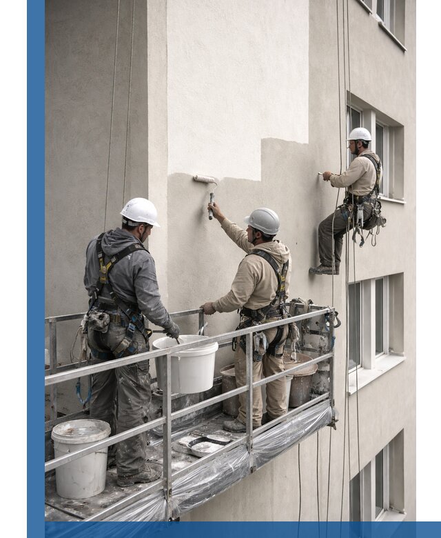 Покраска оштукатуренного фасада в Протвине под ключ с гарантией