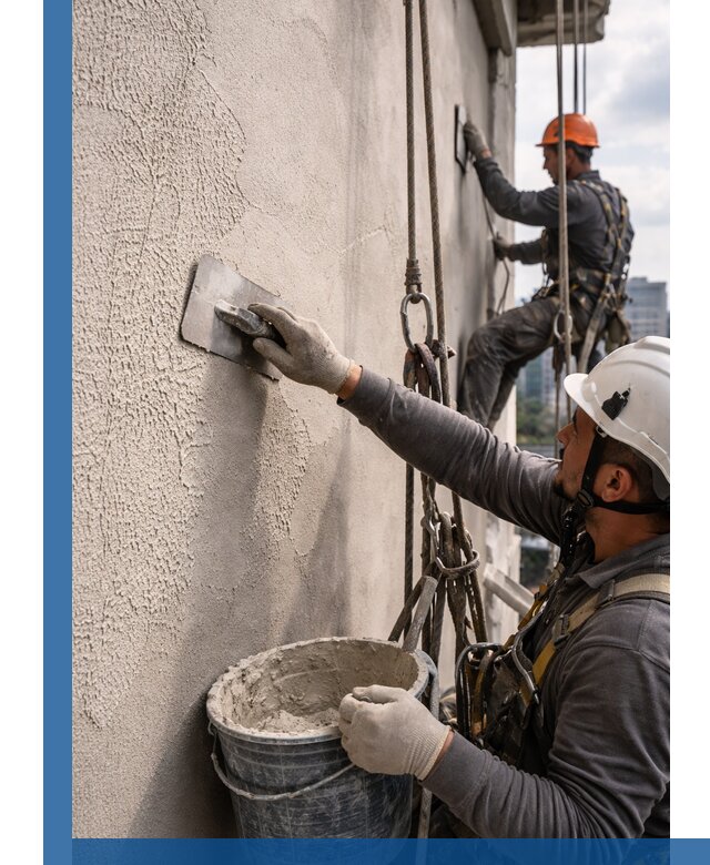 Декоративная штукатурка фасада с утеплением и защитой в Протвине