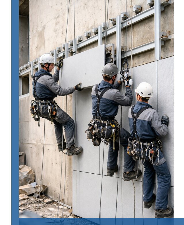 Монтаж вентилируемого фасада в Протвине под ключ с гарантией качества