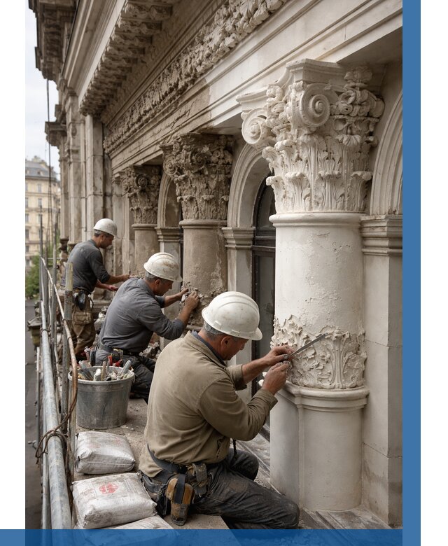 Реставрация фасадной лепнины в Протвине от 2544 р. | ВЫСОТНИК-Прн