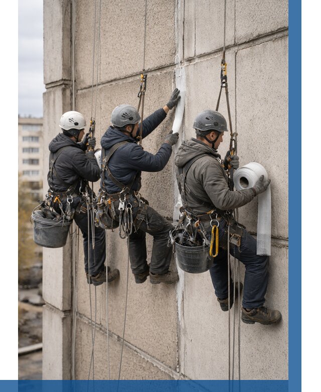 Ремонт межпанельных швов в Протвине от 763 р. | ВЫСОТНИК-Прн