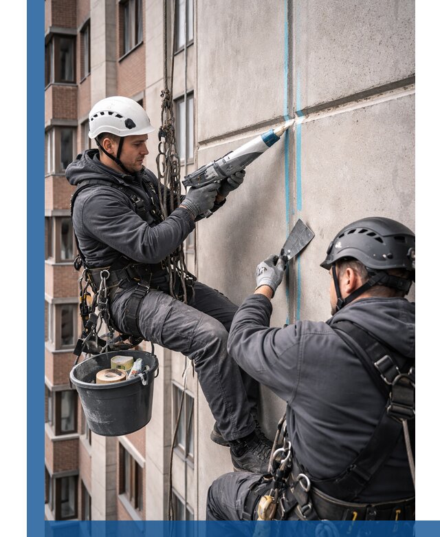 Вторичная герметизация швов фасада и кровли в Протвине