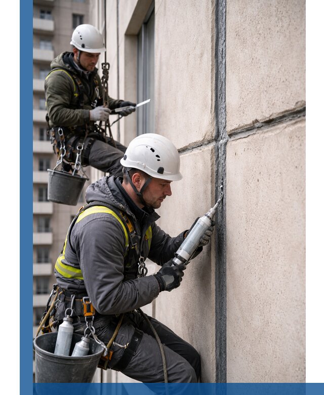 Герметизация деформационных швов фасада в Протвине качественно
