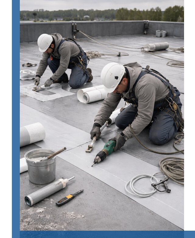 Ремонт мембранной кровли в Протвине качественно и с гарантией