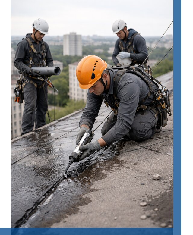 Устранение протечек кровли в Протвине от 12210 р. | ВЫСОТНИК-Прн