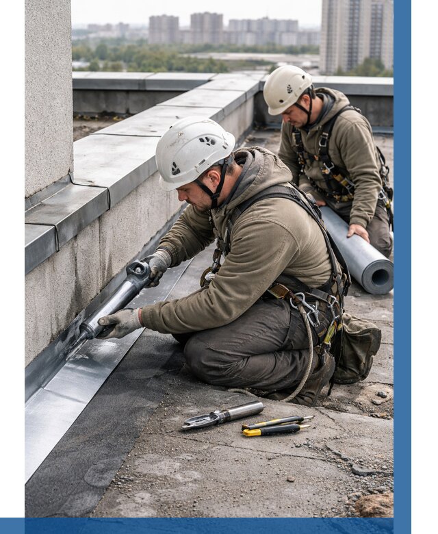 Ремонт кровельных примыканий в Протвине от 1221 р. | ВЫСОТНИК-Прн