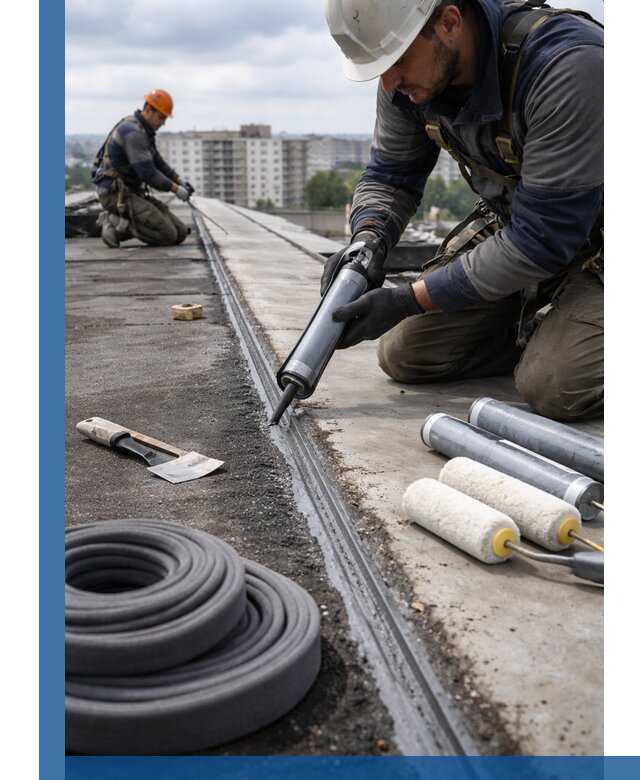 Герметизация швов кровли в Протвине с гарантией герметичности