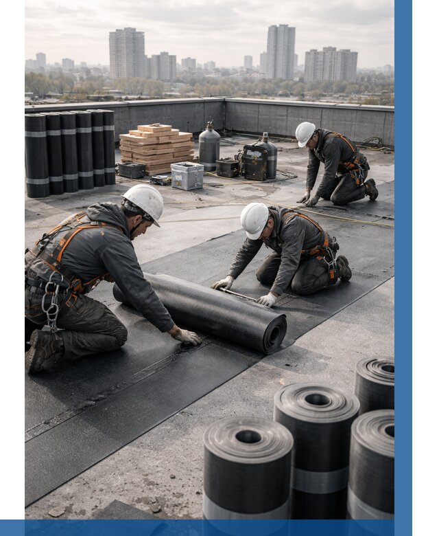 Монтаж мягкой кровли под ключ в Протвине от 458 р. | ВЫСОТНИК-Прн