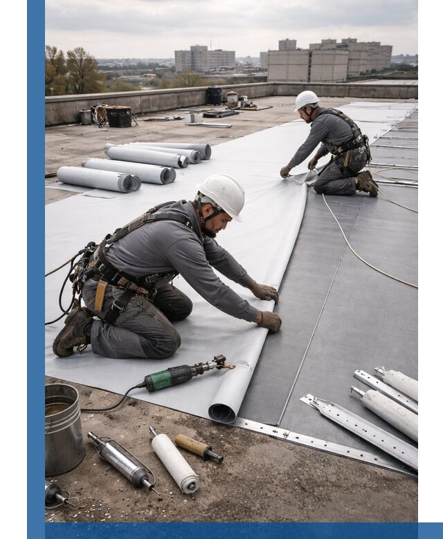 Монтаж мембранной кровли в Протвине для промышленных зданий