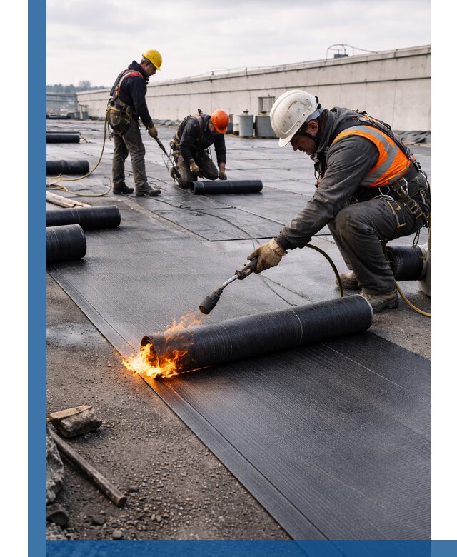 Монтаж наплавляемой кровли в Протвине профессионально