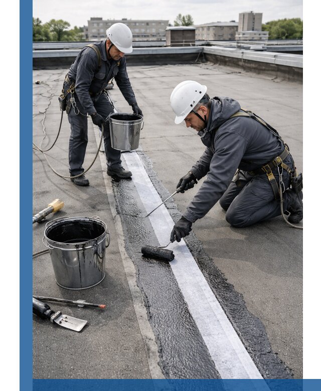 Гидроизоляция кровли мастикой в Протвине надежная защита