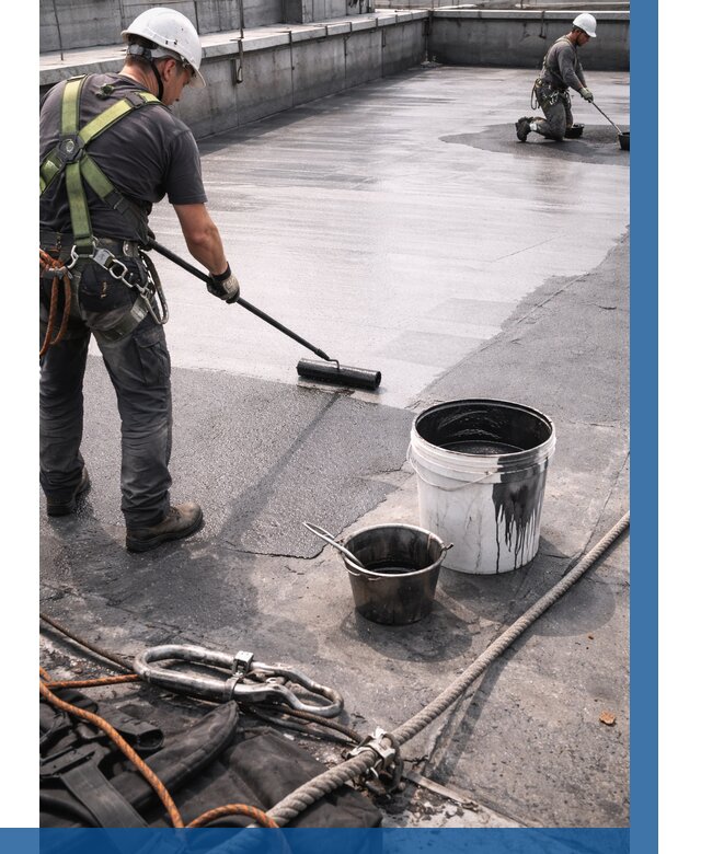 Гидроизоляция кровли жидкой резиной в Протвине от 509 р. | ВЫСОТНИК-Прн