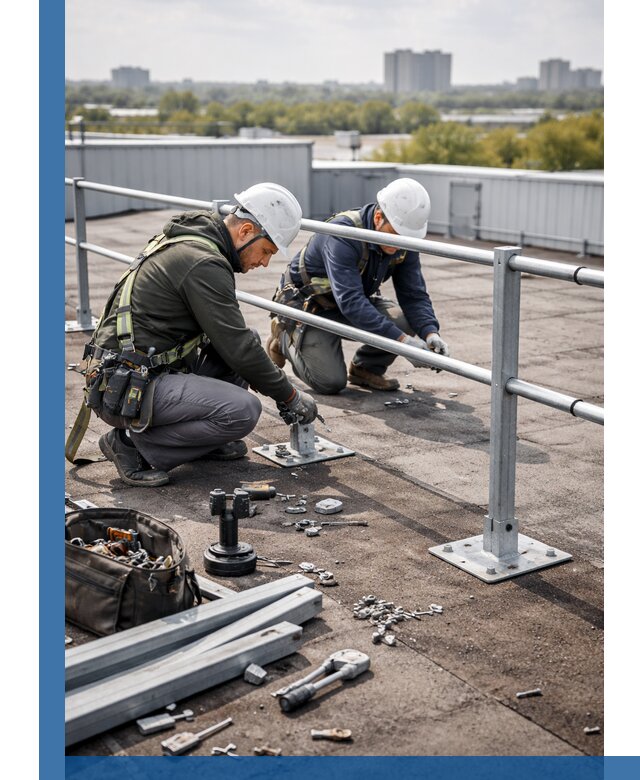 Монтаж кровельного ограждения в Протвине под ключ с гарантией