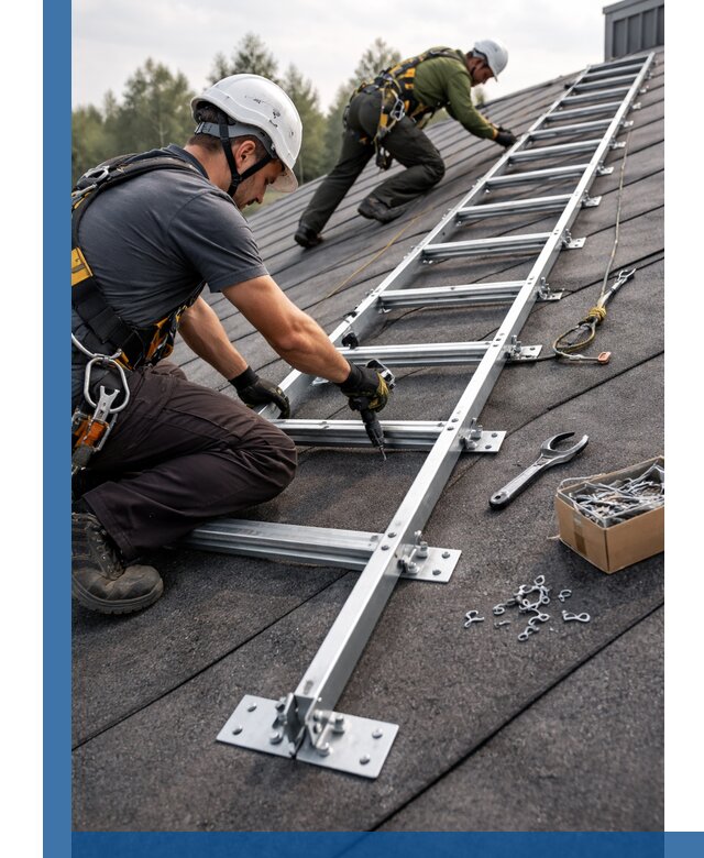 Профессиональный монтаж кровельной лестницы в Протвине под ключ