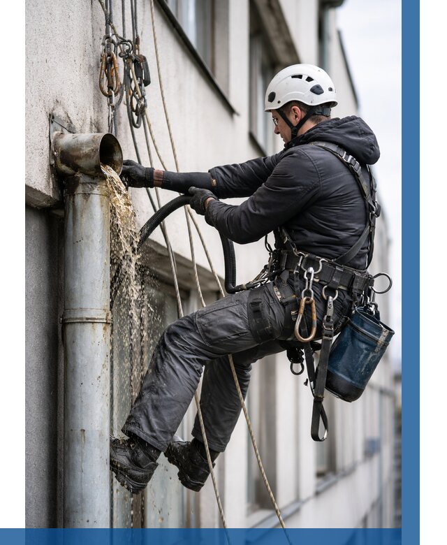 Прочистка водосточных труб в Протвине от 3561 р. | ВЫСОТНИК-Прн