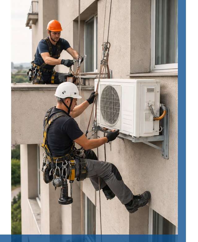 Монтаж внешнего блока кондиционера в Протвине от 6614 р. | ВЫСОТНИК-Прн