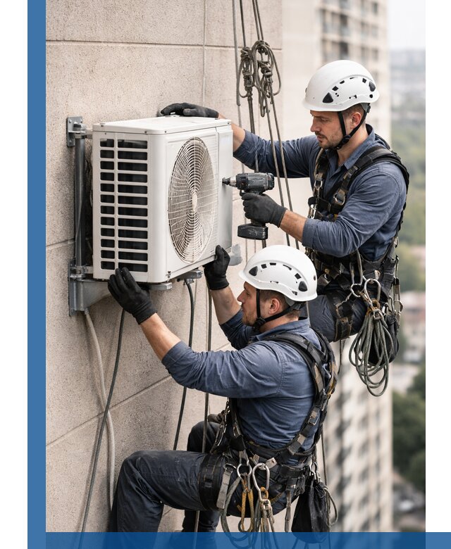 Монтаж внешнего блока кондиционера в Протвине установка и крепление