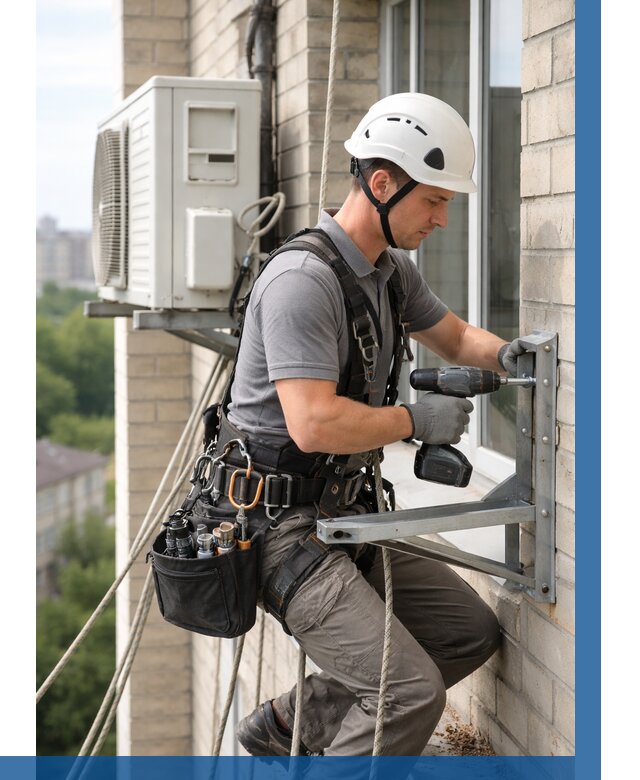 Установка кронштейнов кондиционера в Протвине от 3561 р. | ВЫСОТНИК-Прн