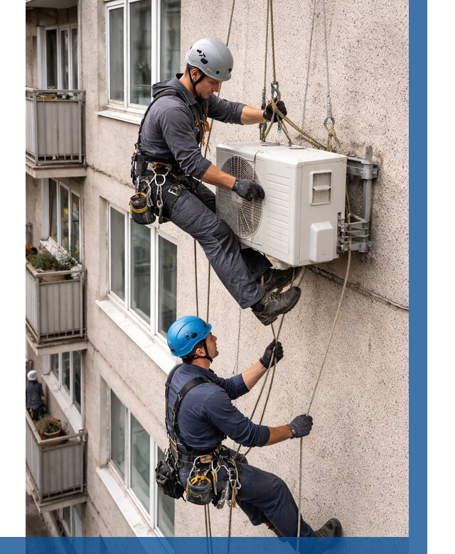 Перенос внешнего блока кондиционера в Протвине от 9158 р.| ВЫСОТНИК-Прн