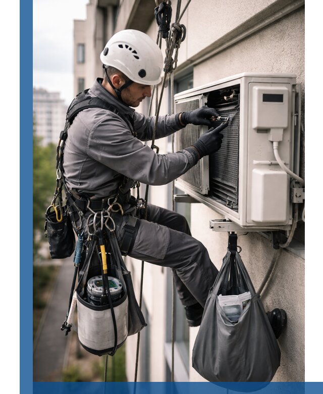 Обслуживание внешнего блока кондиционера в Протвине профессионально