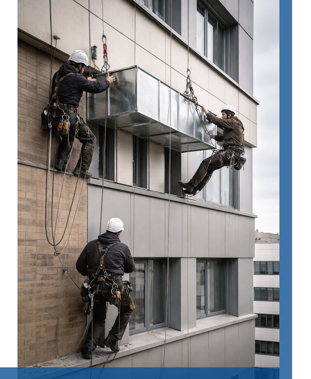 Монтаж воздуховодов на фасаде в Протвине от 1526 р. | ВЫСОТНИК-Прн