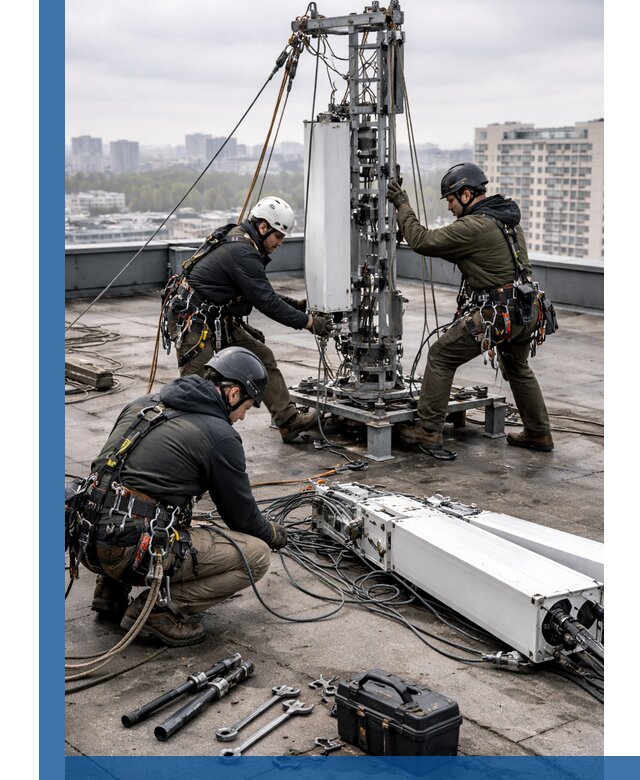 Демонтаж антенн на крыше зданий в Протвине с гарантией