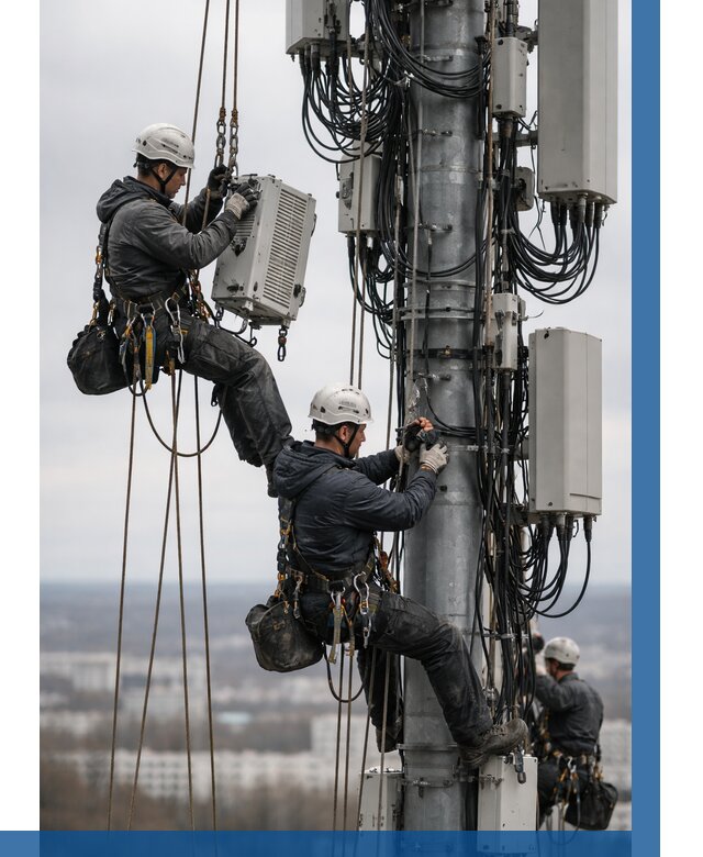 Монтаж оборудования связи на мачте в Протвине от 7631 р. | ВЫСОТНИК-Прн