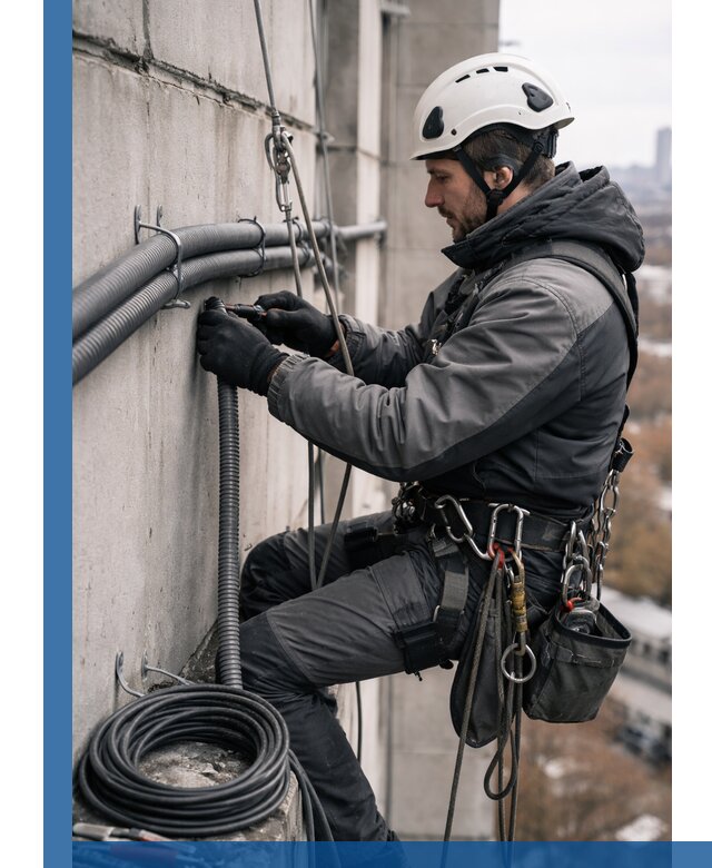 Профессиональный монтаж гофры для кабеля в Протвине с гарантией