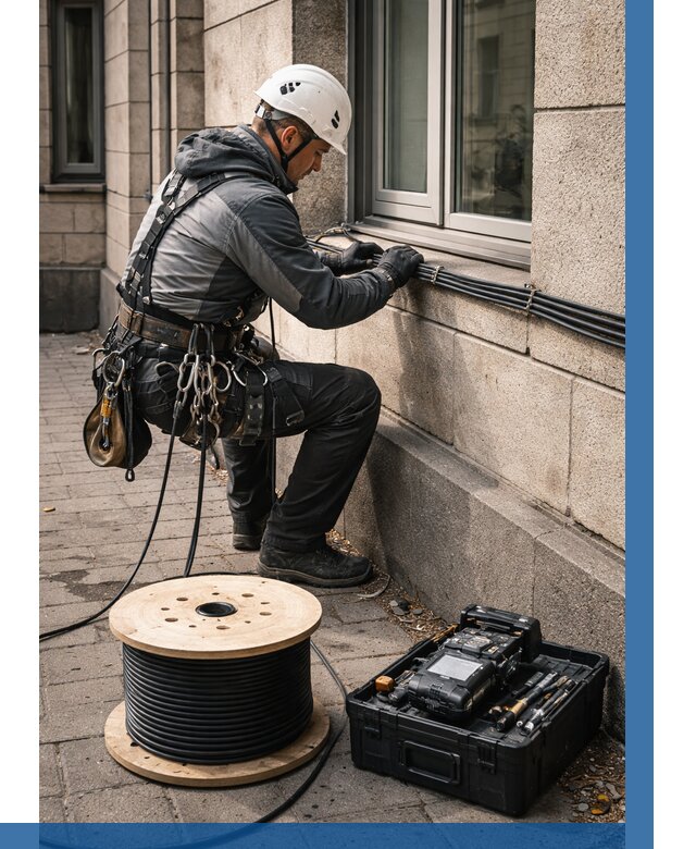 Прокладка оптоволоконного кабеля в Протвине от 814 р. | ВЫСОТНИК-Прн