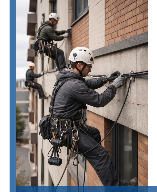 Крепление кабеля на фасаде монтаж и крепеж в Протвине