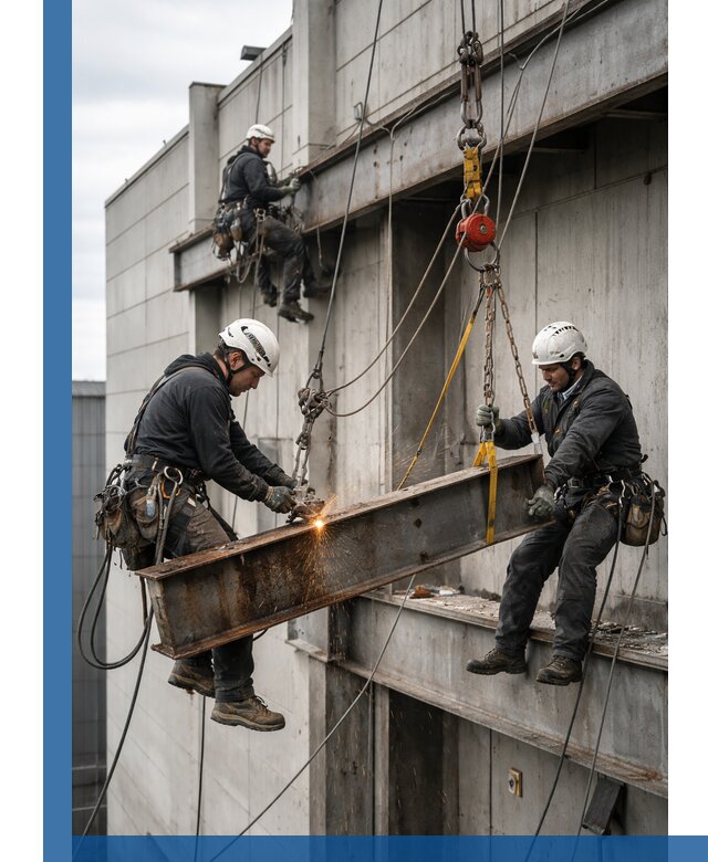 Демонтаж металлоконструкций на высоте в Протвине под ключ