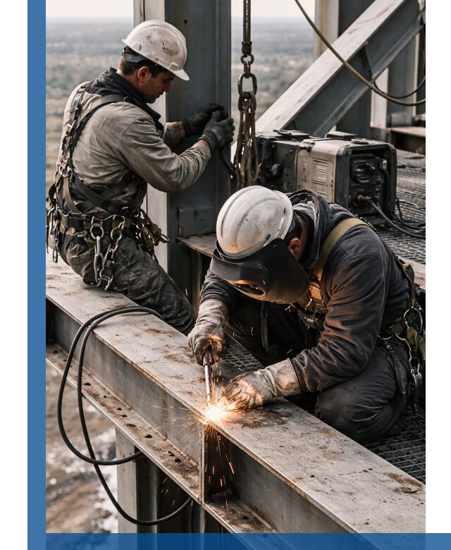 Высотные сварочные работы в Протвине для промышленных объектов