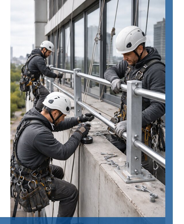 Монтаж ограждений на высоте в Протвине, от 1221 р. | ВЫСОТНИК-Прн