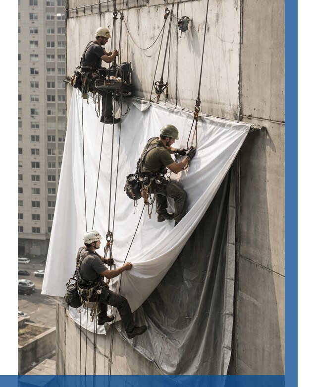 Замена баннерного полотна в Протвине от 6614 р. | ВЫСОТНИК-Прн—заказать