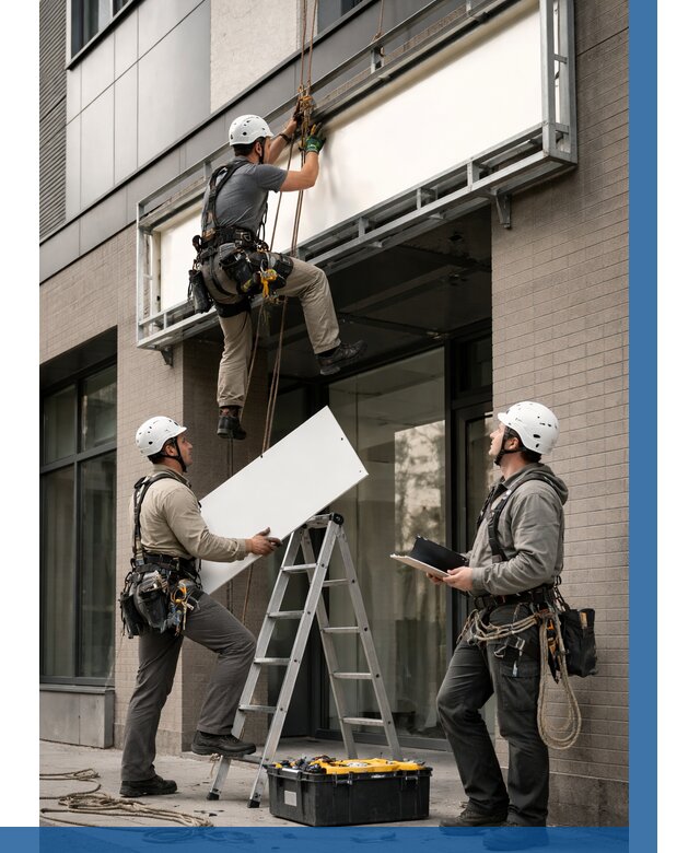 Монтаж светового короба в Протвине от 6614 р. | ВЫСОТНИК-Прн