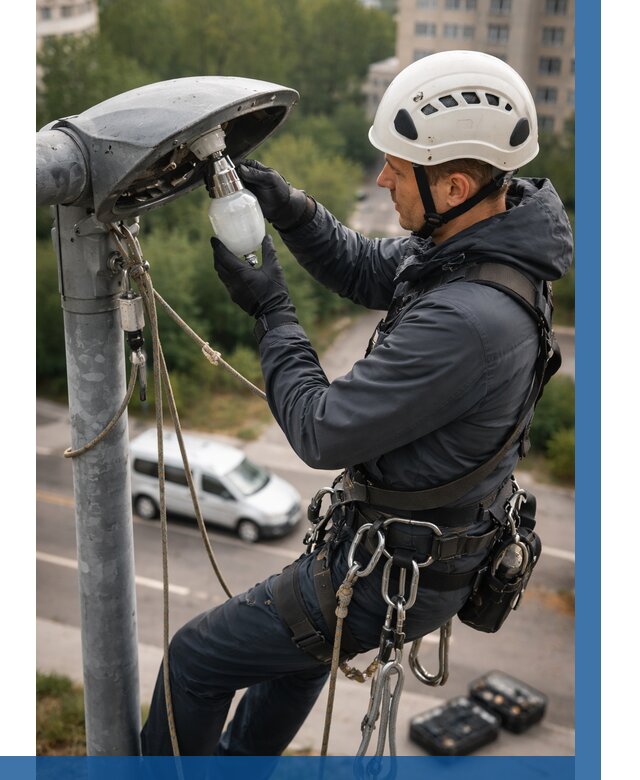 Замена ламп на высоте в Протвине от 2544 р. | ВЫСОТНИК-Прн