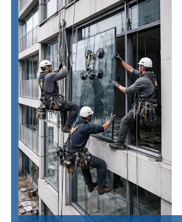 Фасадное остекление и монтаж витражей зданий в Протвине под ключ