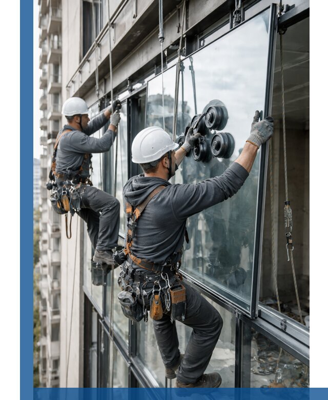 Витражное остекление фасадов и лоджий в Протвине под ключ