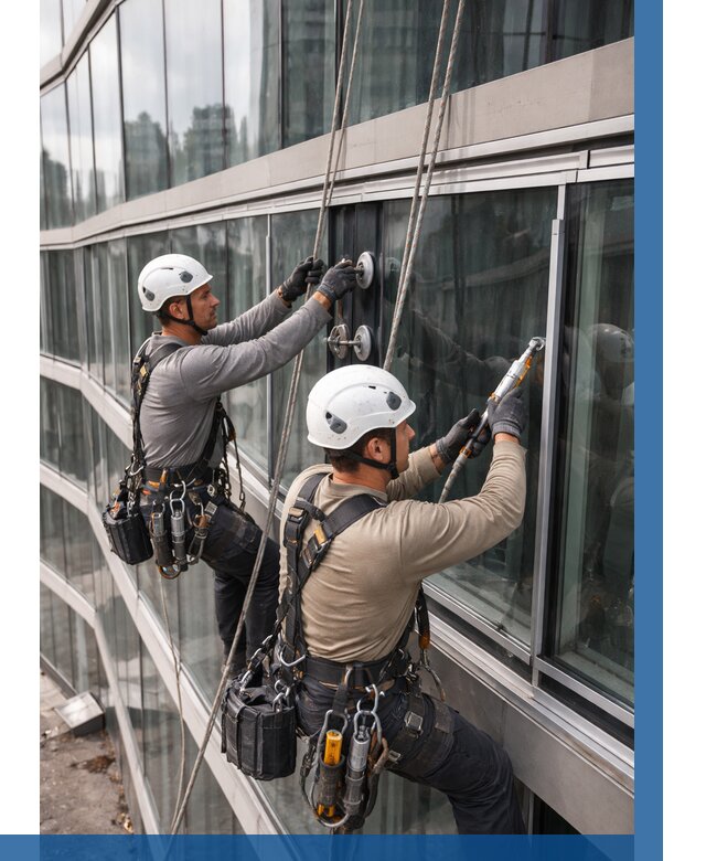 Радиусное остекление фасада в Протвине от 12210 р. | ВЫСОТНИК-Прн